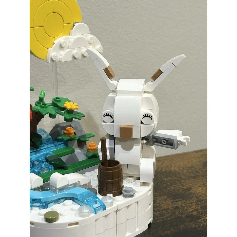 LEGO Jade Rabbit Building Toy Set, Fun Bunny Display Piece or Family Building Ac